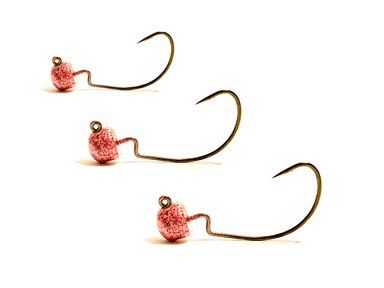 Cotton Candy EWG Ned Rig Jig Heads 3pk