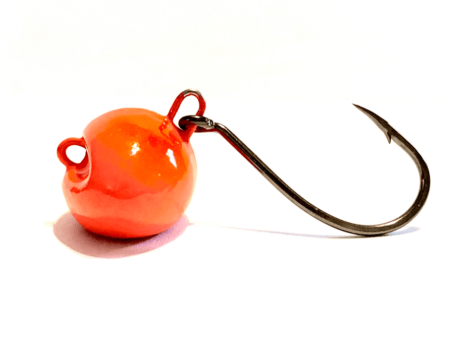 Fiddler Claw Orange Sheepshead Jigs - elliottenvisions