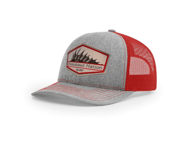 Heather Grey / Red Sheepshead Nation Hat - elliottenvisions