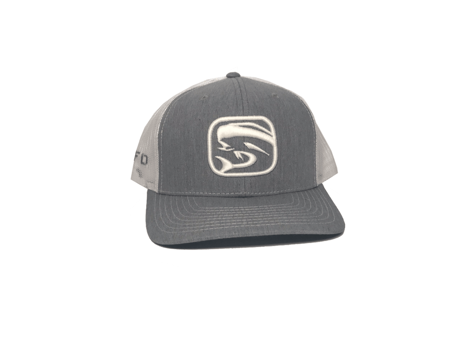 Heather Grey/ White Mahi Mahi Hat