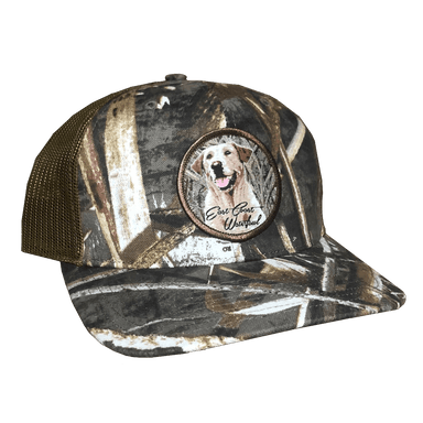 Yellow Lab Hunting Dog Patch Trucker Hat | East Coast Waterfowl - elliottenvisions