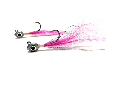 Pink Buckeye Jigs | Big Eye Bucktail Jigs - elliottenvisions