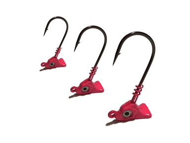 Pink Standup Flounder Jigs - elliottenvisions