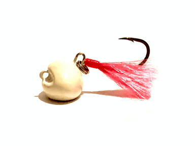 White / Pink Swinging Pompano Jigger Fleas - elliottenvisions