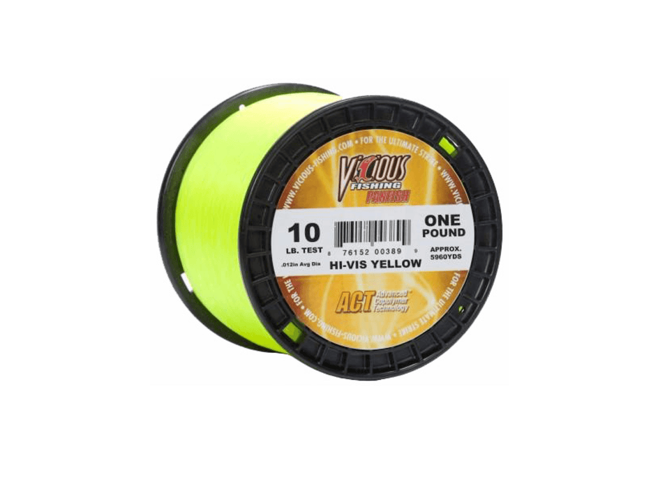 Vicious Panfish Fishing Line 10 lb Yellow