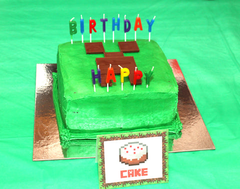 Minecraft cake