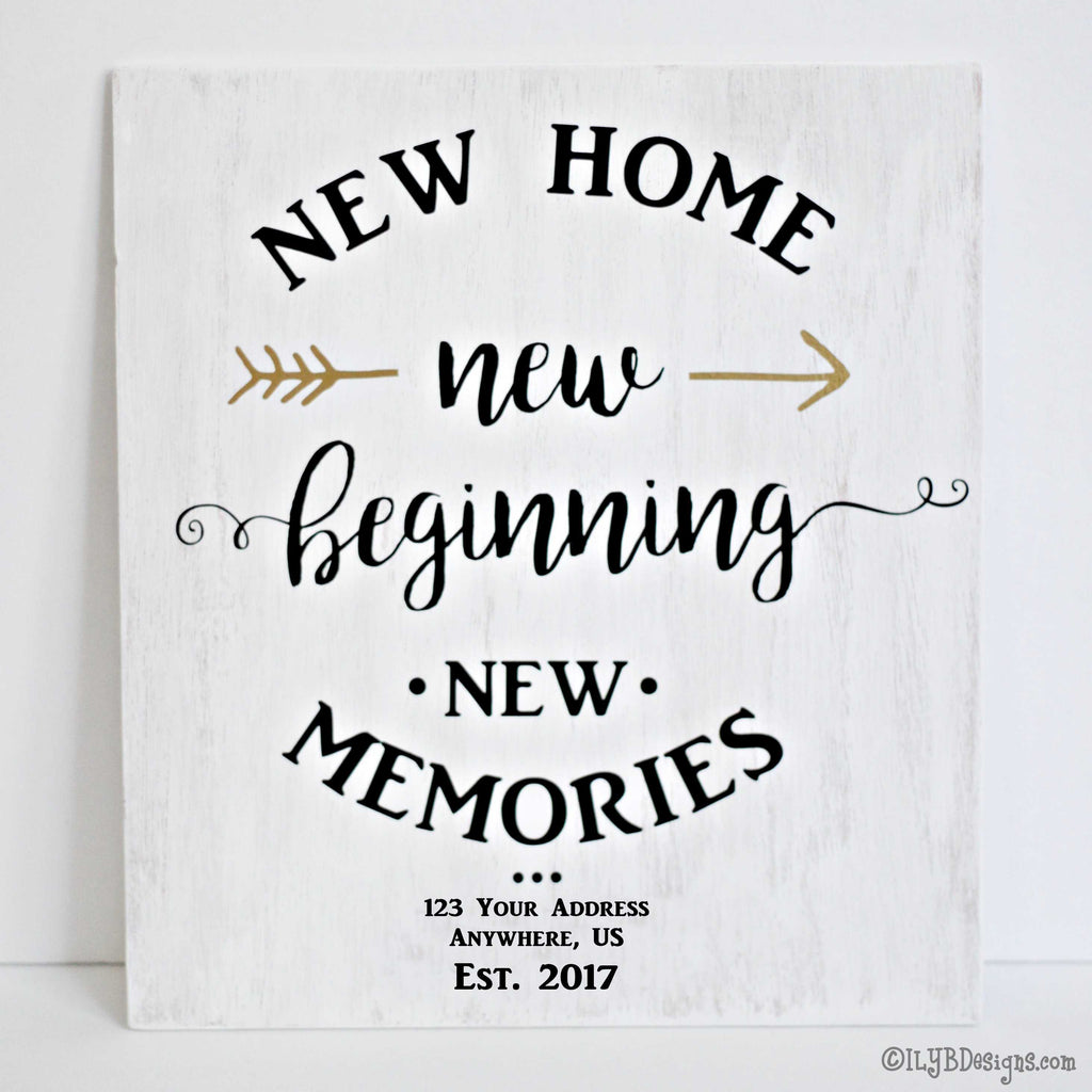Download NEW HOME NEW BEGINNING Sign | ILYB Designs