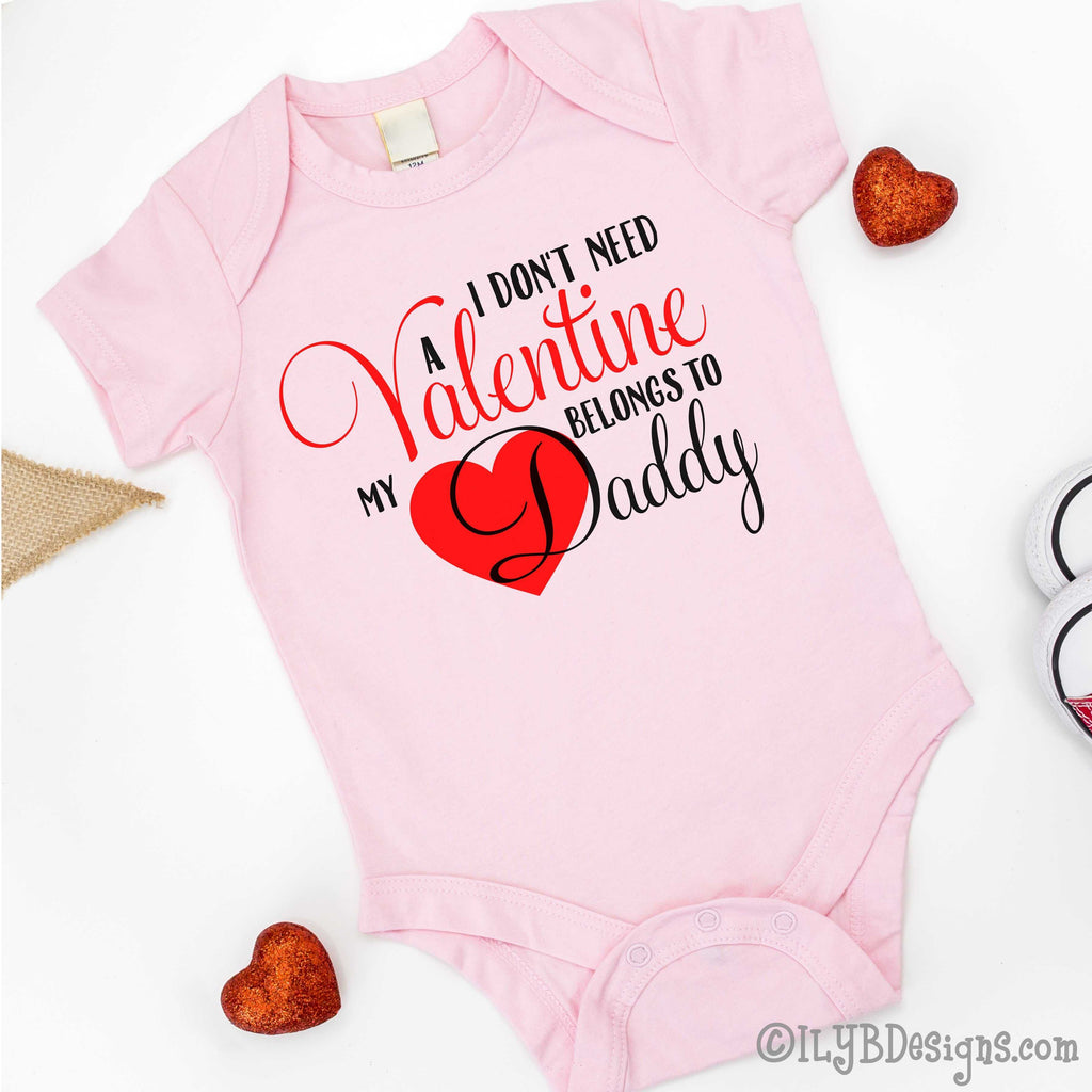 Download Valentine S Day Baby Bodysuit My Heart Belongs To Daddy Infant Bodys Ilyb Designs