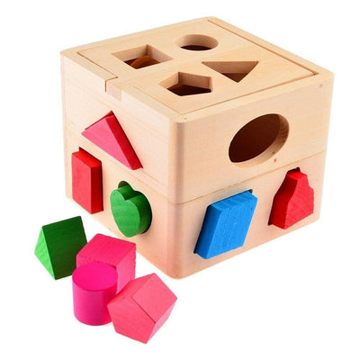 wooden shape sorter toy