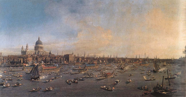 Canaletto, The Thames And The City, 1746 1747
