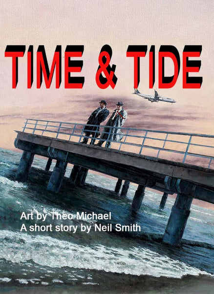 Time & Tide an oil painting by Theo Michael featuring the Larnaca pier