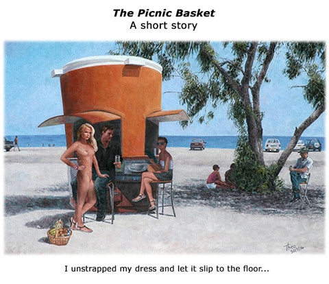 The Picnic Basket, a fictional short story by the oil painter Theo Michael
