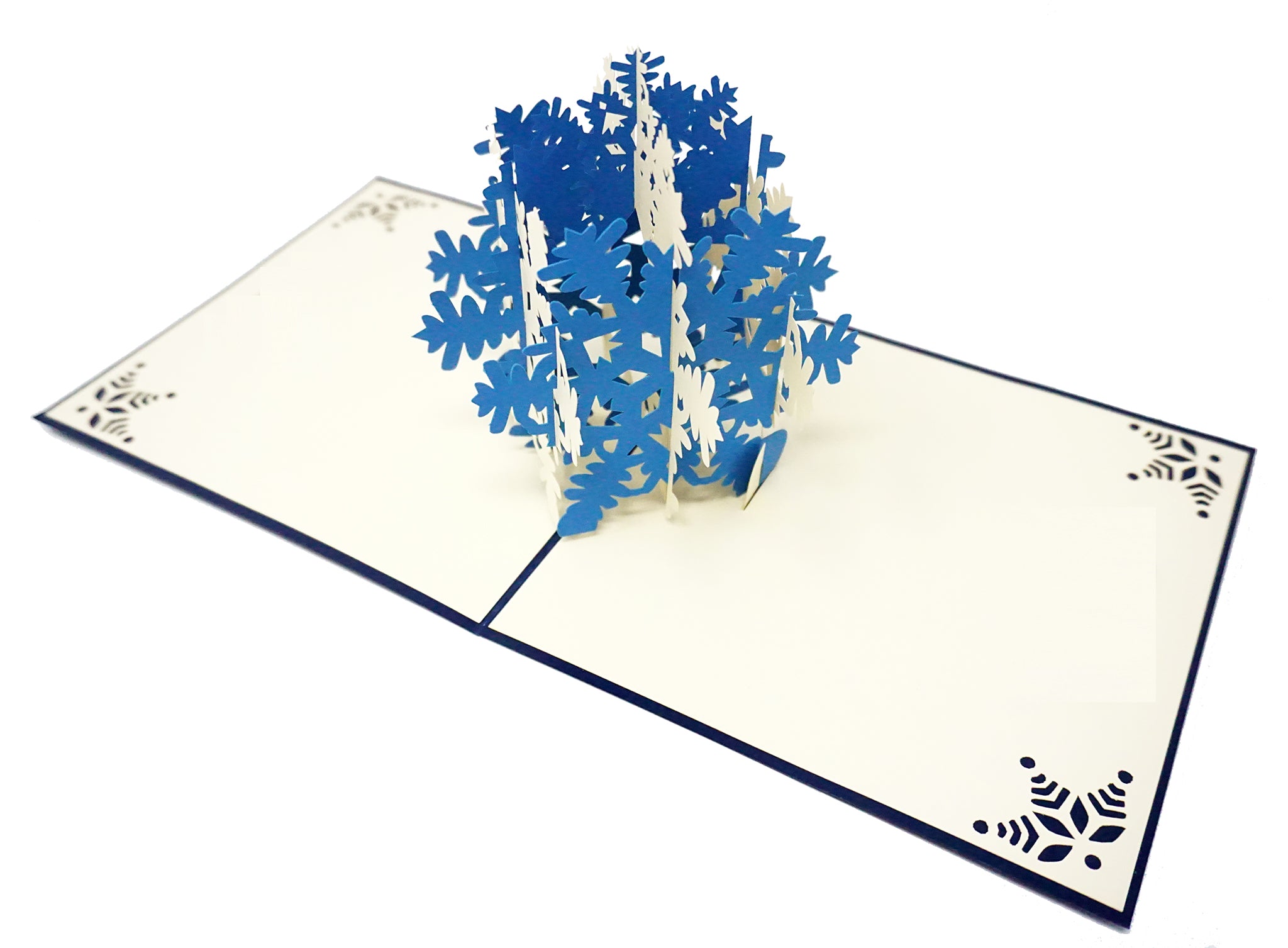 Christmas Snowflake Blue Pop Up Card Wow Pop Up Card