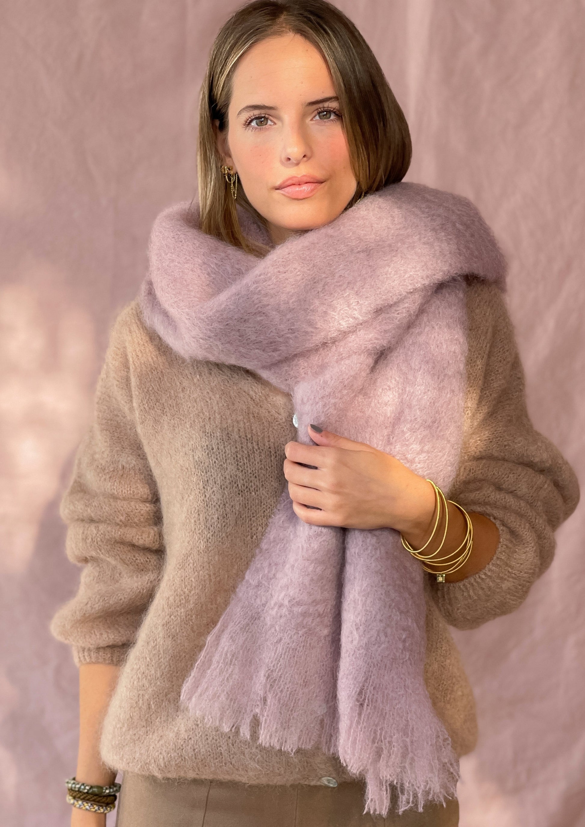 BUFANDA MOHAIR LILA – The stone