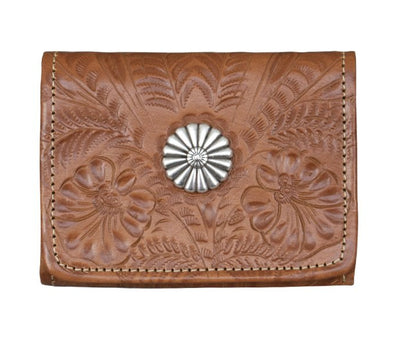 The Remington Tooled Leather Purse - Brown – Triangle T Boutique