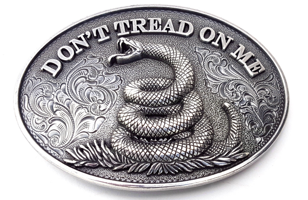 Don&#39;t Tread Belt Buckle – Buckle and Hide Leather LLC