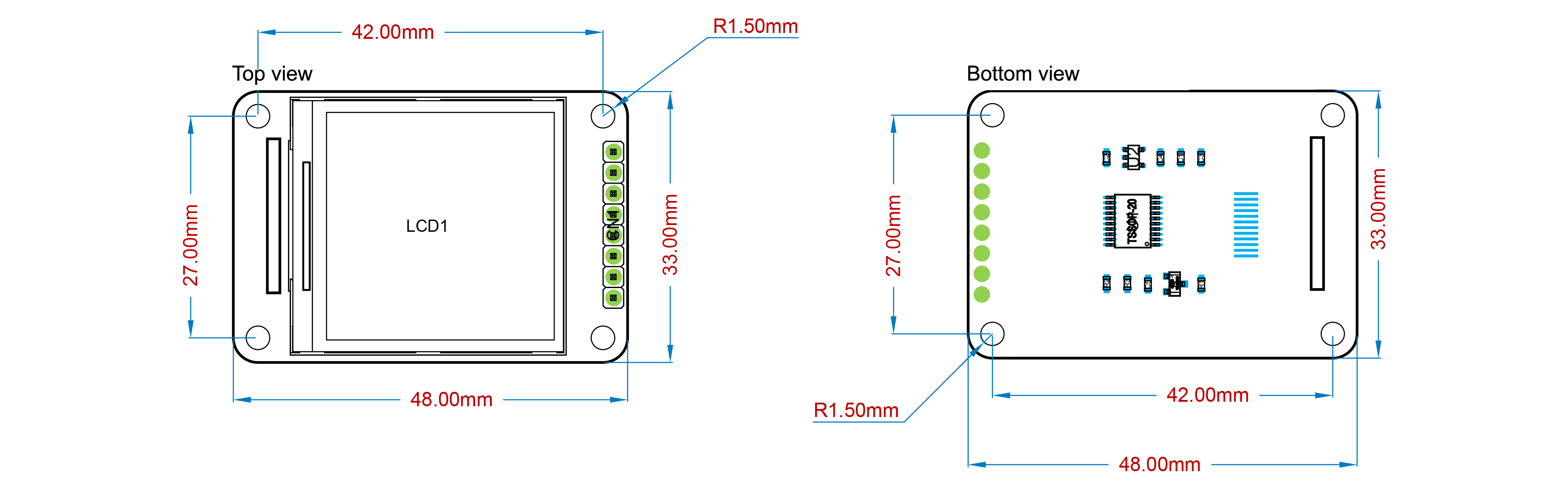 1.54" LCD Breakout