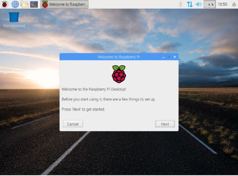 Desktop of Raspberry Pi
