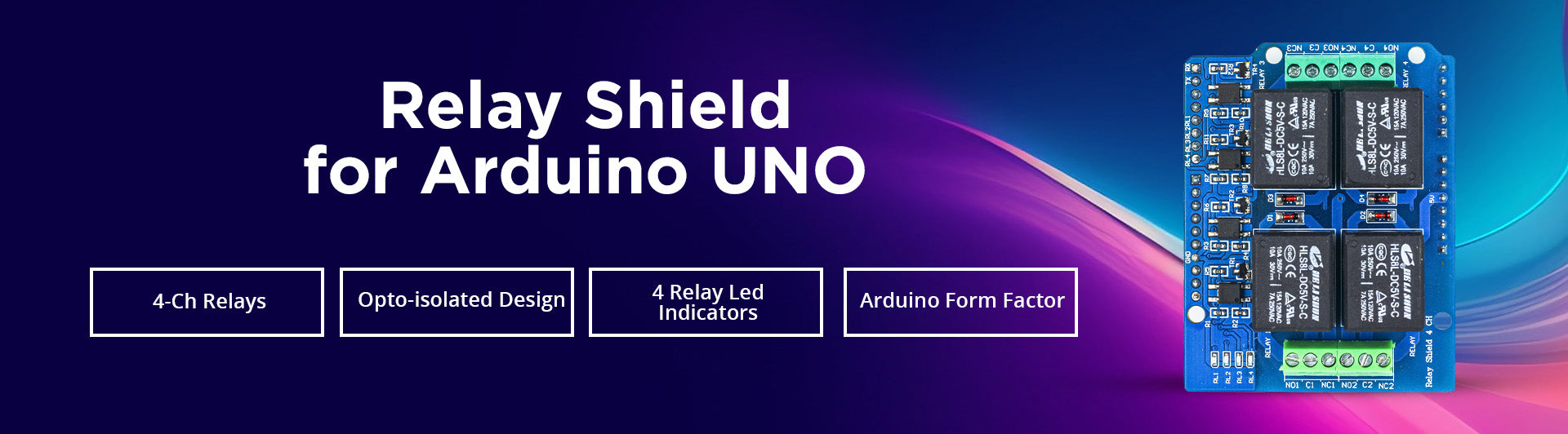 Ardi Relay Shield For Arduino Uno