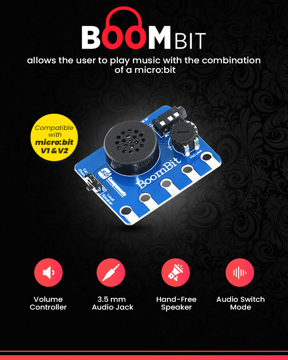 BoomBit Music Player for micro bit