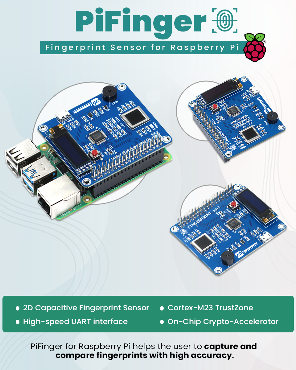 PiFinger Fingerprint HAT for Raspberry Pi