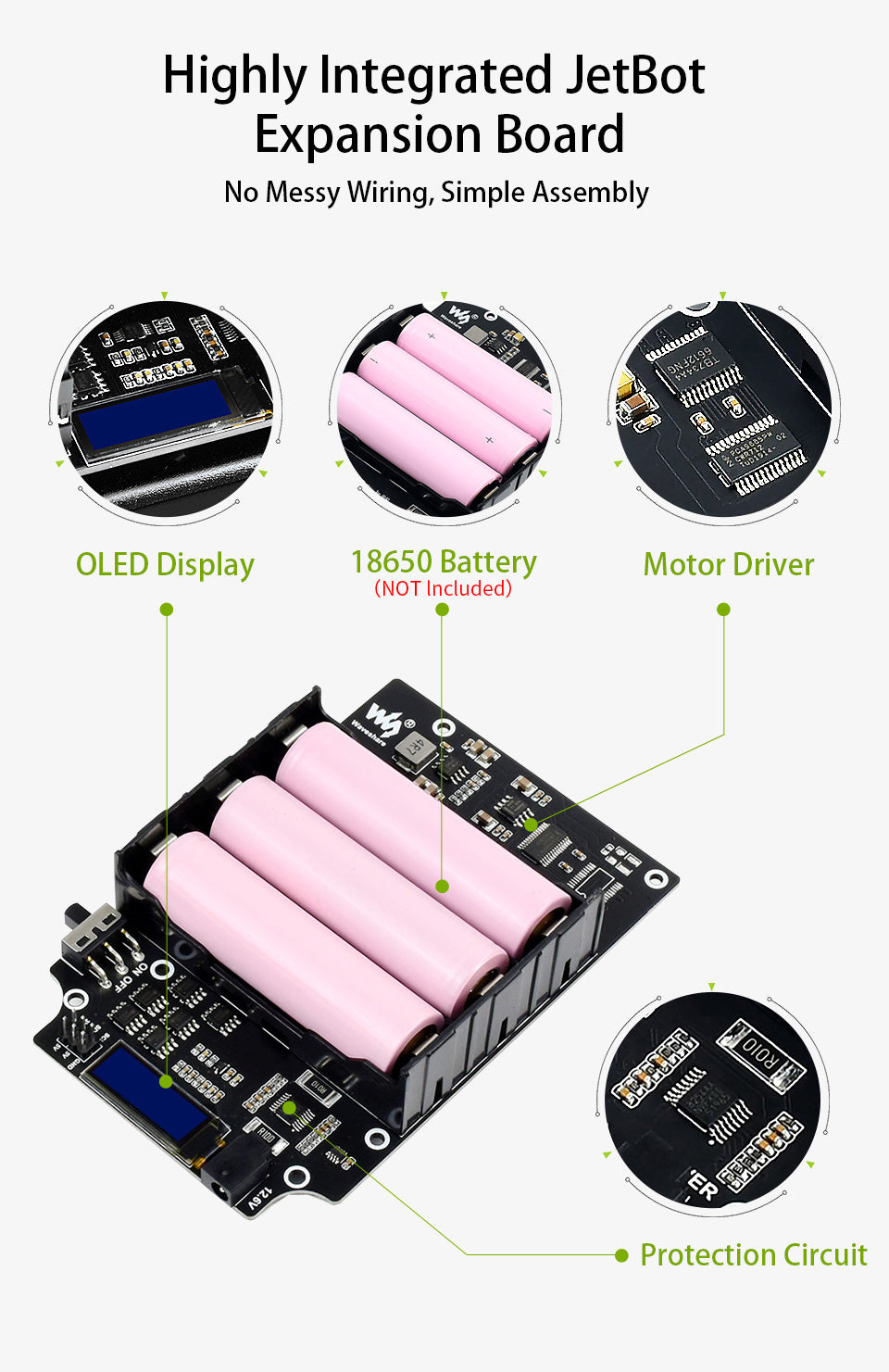 JetBot AI Kit Accessories & Add-ons for Jetson Nano