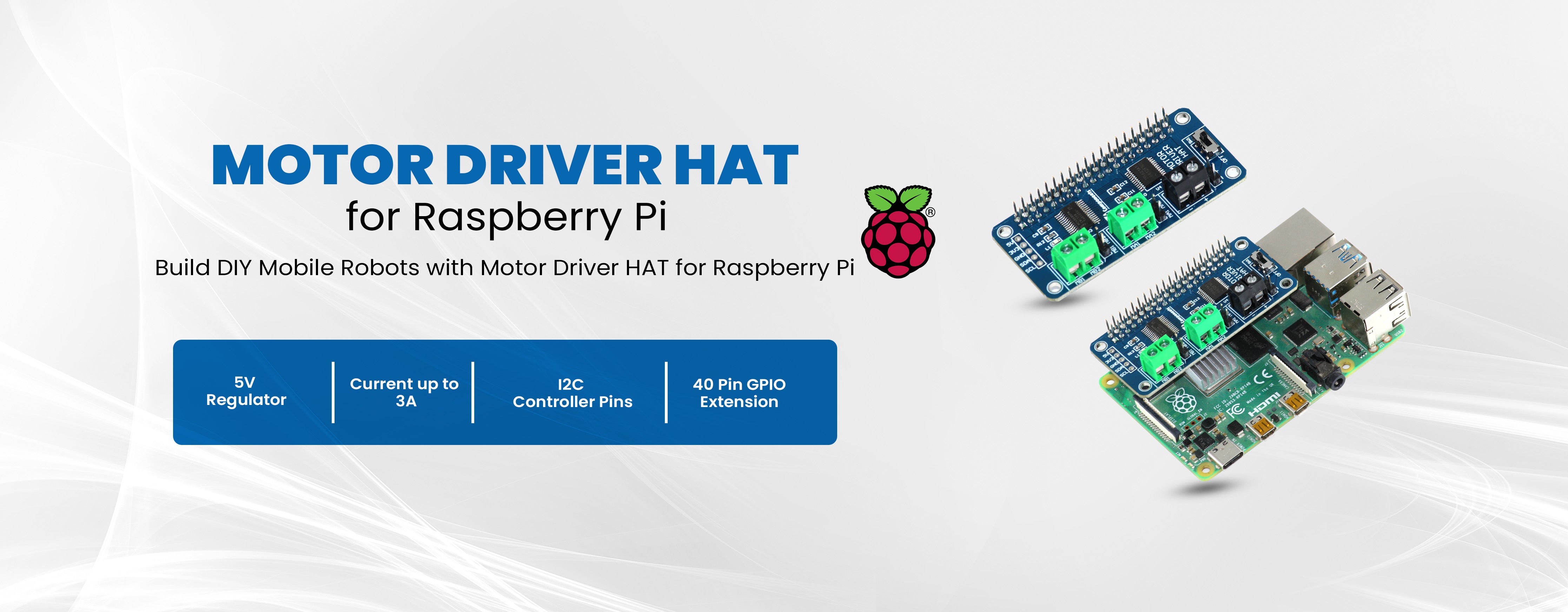 Motor Driver HAT For Raspberry Pi