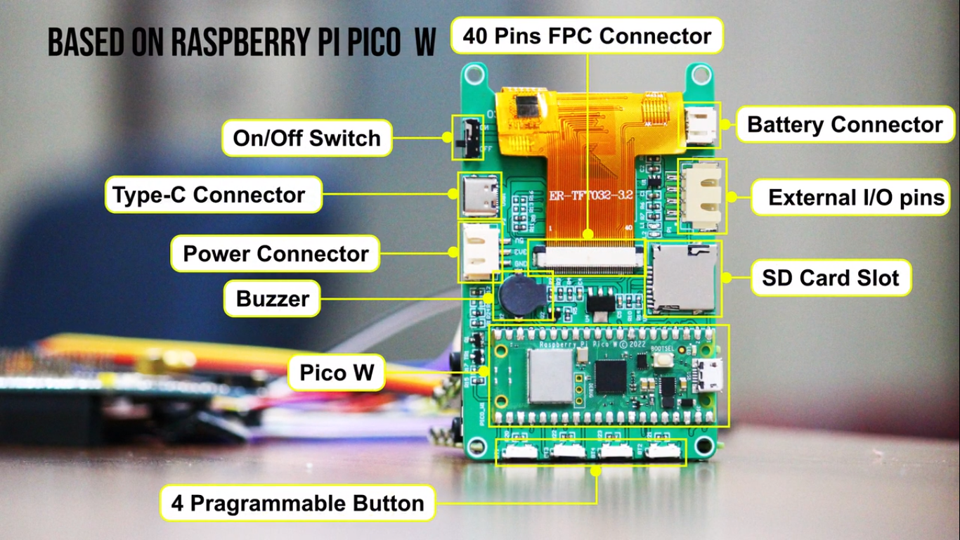 Touchsy Pico W (RP2040 based microcontroller)