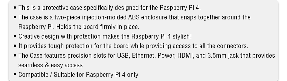 Raspberry pi Black case with fan