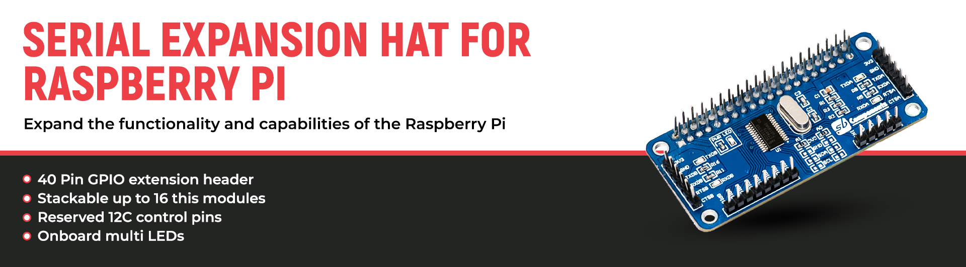 Serial Expansion HAT for Raspberry Pi