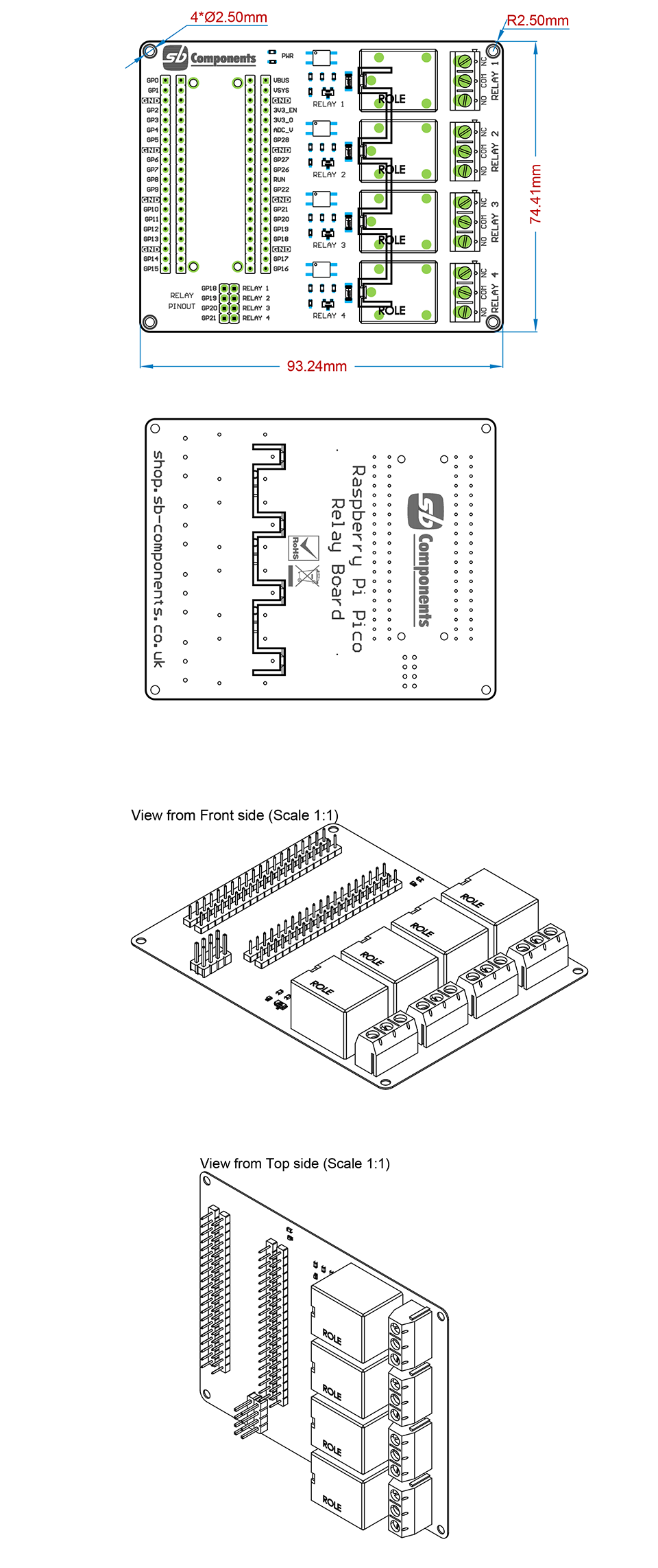 Raspberry Pi Pico Relay Board