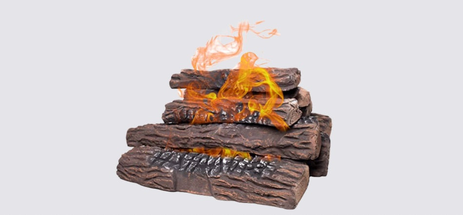 Natural Glo Large Gas Fireplace Logs