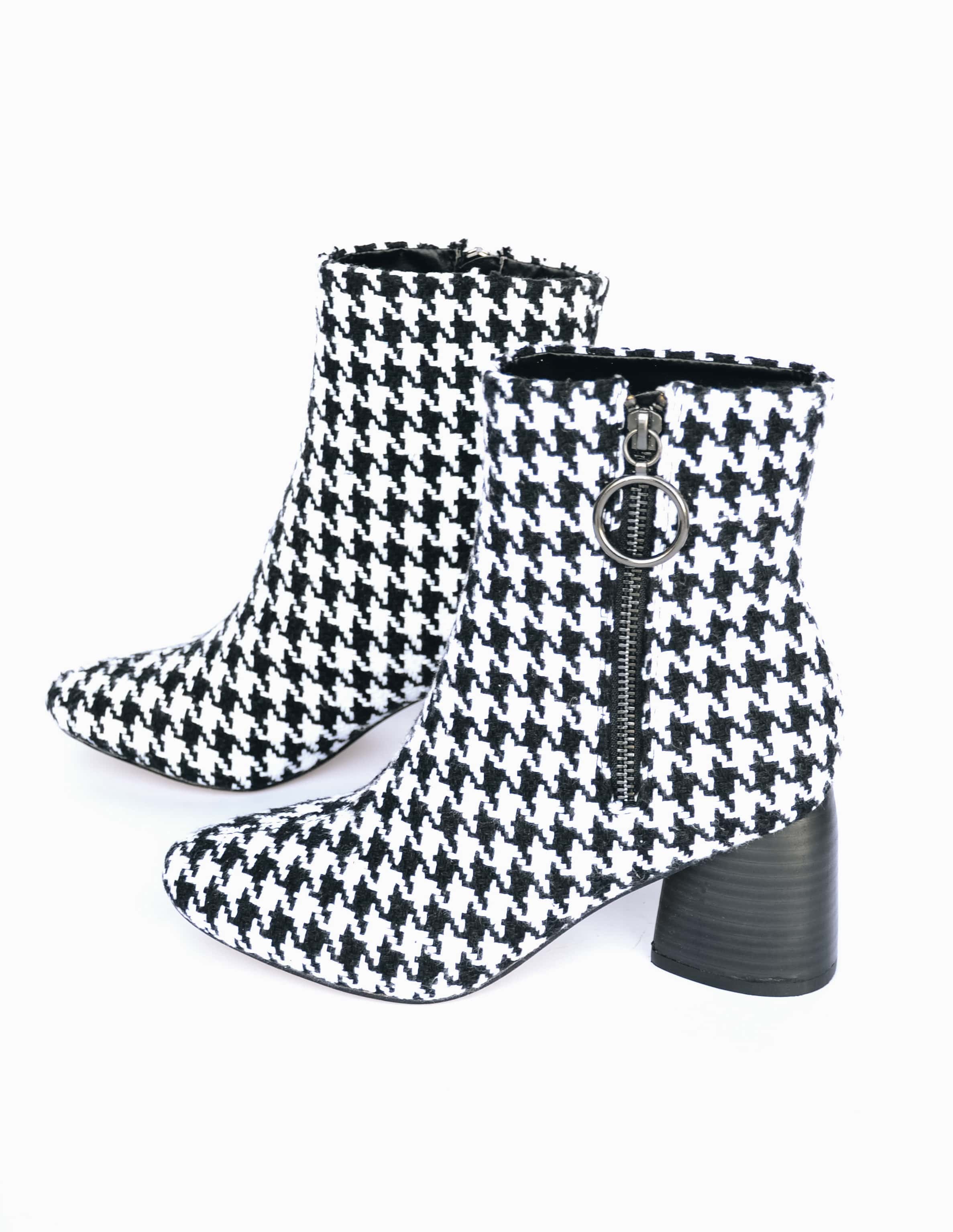 houndstooth boots