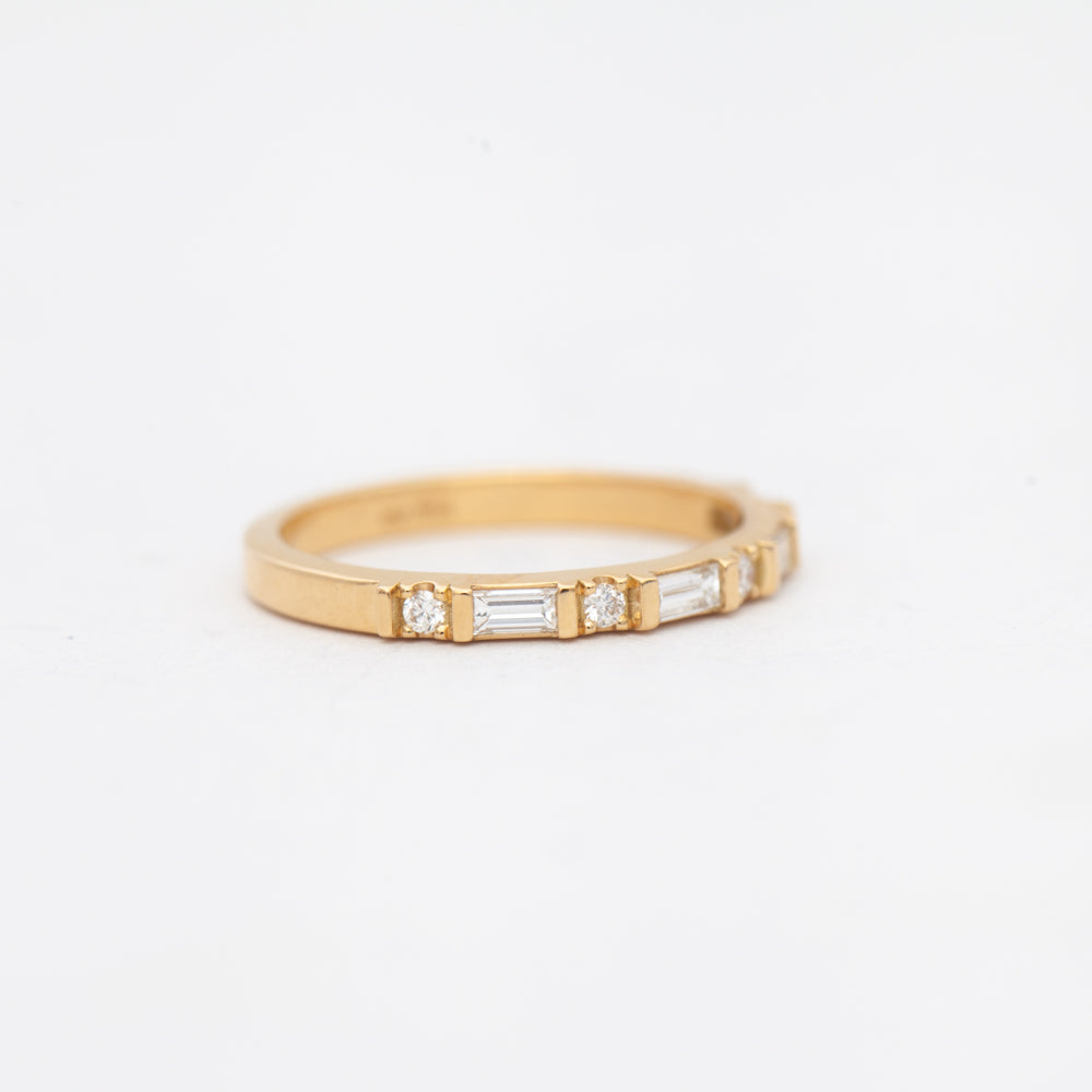 Exclusive Baguette & Round Half Eternity Band