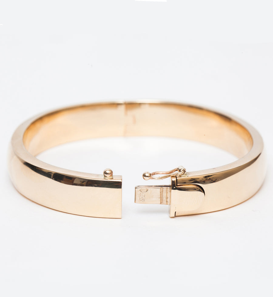 10 mm Square Plain Bangle – No.3