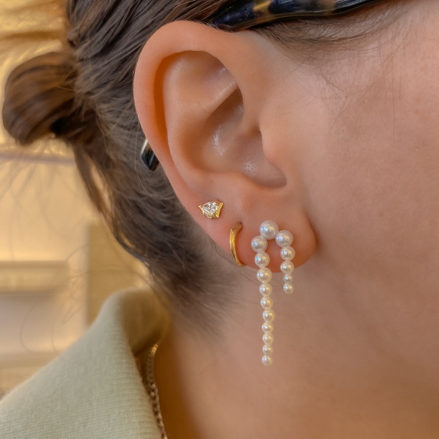 Pavé Spiral Threader Earrings – Ring Concierge