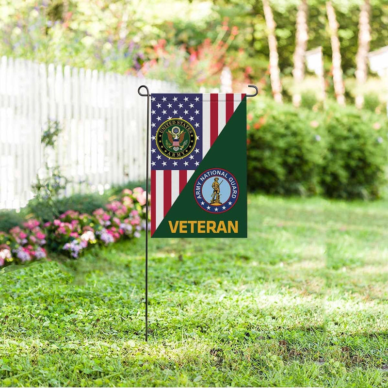 US Army National Guard Veteran Garden Flag/Yard Flag 12 Inch x 18 Inch