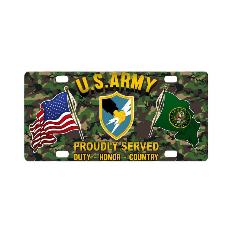 Us Army Security Agency Proudly Plate Frame Classic License Plate Veterans Nation