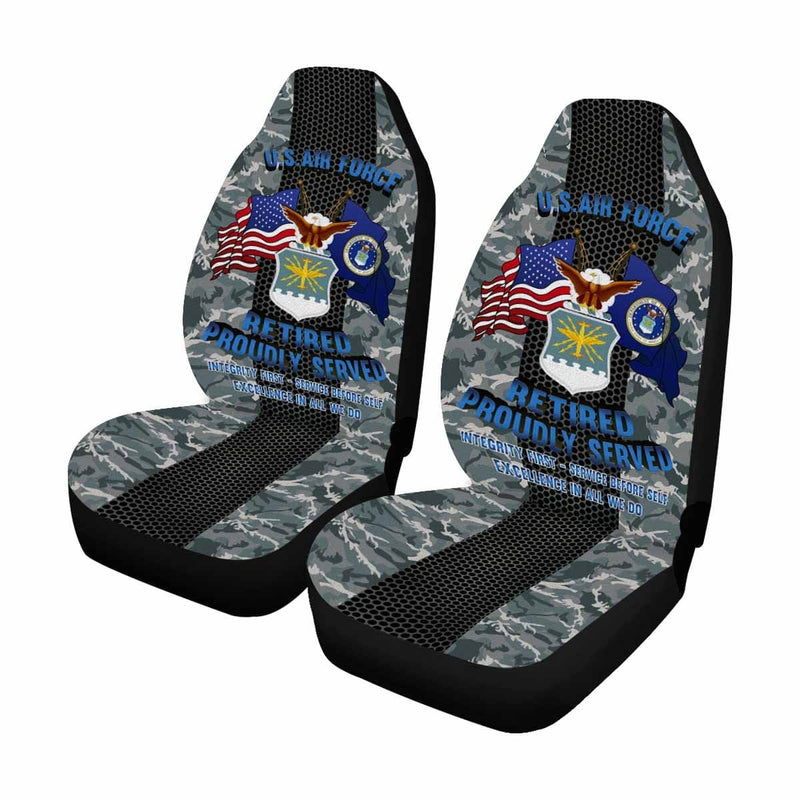 US Air Force Retired Car Seat Covers (Set of 2)