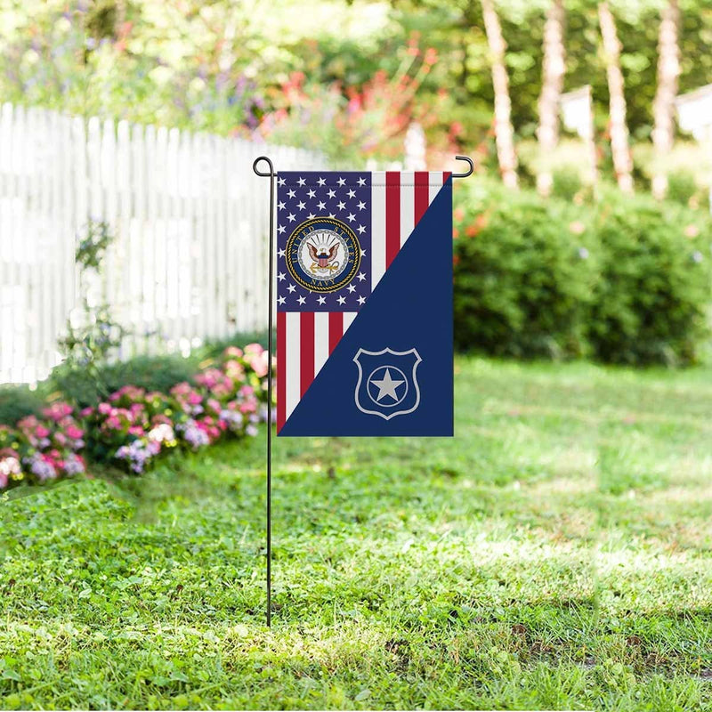 US Navy Master-at-arms Navy MA Garden Flag/Yard Flag 12 inches x 18 inches Twin-Side Printing-GDFlag-Navy-Rate-Veterans Nation