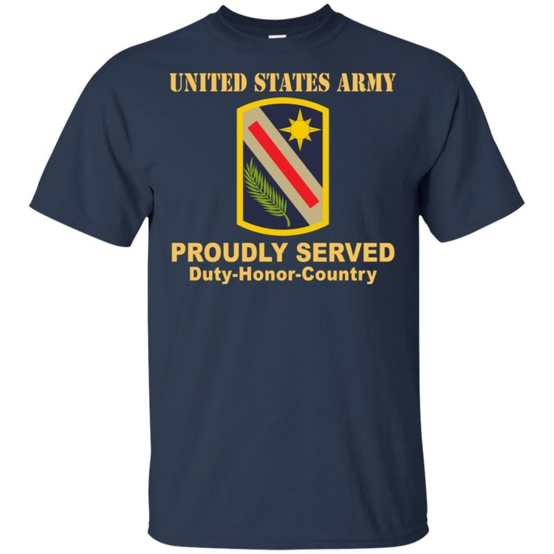 US ARMY 321 SUSTAINMENT BRIGADE- Proudly Served T-Shirt On Front For M