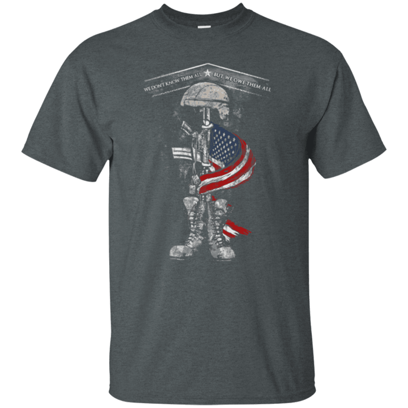 Military T-Shirt "WE OWE THEM ALL"-TShirt-General-Veterans Nation