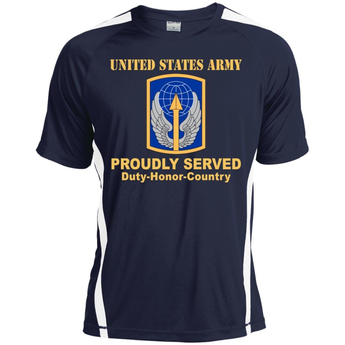 US ARMY 166 AVIATION BRIGADE- Proudly Served T-Shirt On Front For Men