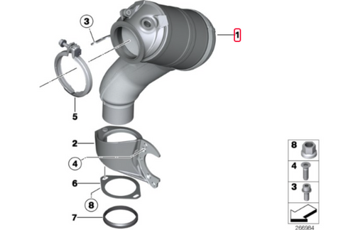 MODE Design 200cpsi Catted Downpipes pour S63 BMW M5 F10 M6 F06 F11 F12