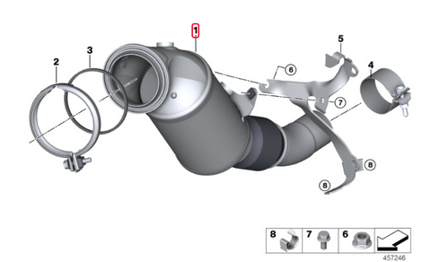 MODE Design Catted Downpipe B48 pour BMW 120I 125I F20 220I 230I F22 320I 330E 330I F30 G20 420I 430I F32 G22 630I 730I INC. XDRIVE (2016-2022)