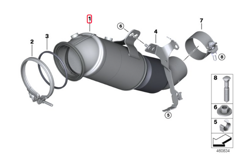 MODE Diseño Catted Downpipe B58 BMW M140i F20 M240i F22 340i F30 440i F32 540i G30 740i G11 G12 inc. X-Drive 2016+