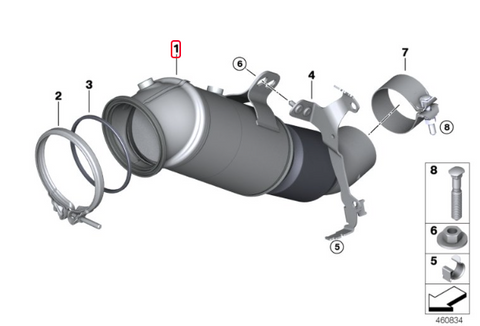 MODE Design Tuyau de descente décaté B58 BMW M140i F20 M240i F22 340i F30 440i F32 540i G30 740i G11 G12 inc. X-Drive 2016+