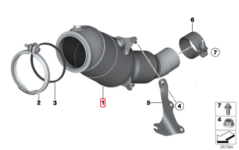 MODE Design Tuyau de descente décaté N20 pour BMW 120I 125I 128I F20 228I F22 320I 328I F30 428I F32 (2012–2017)