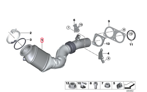 MODE Design Decatted Downpipe S55 BMW M3 F80 M4 F82 M2 Competition F87