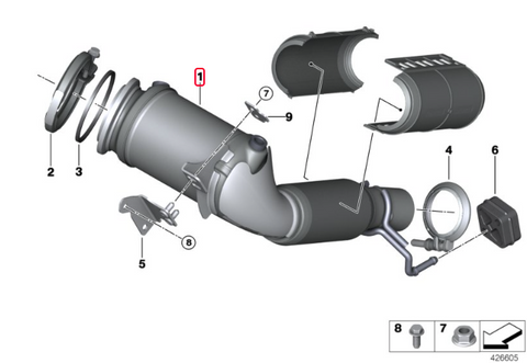 MODE Design 200cpsi Catted Downpipe pour MINI Cooper S JCW F55 F56 F57 B48